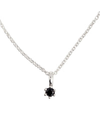 JULIE Diamond necklace, Black Diamond