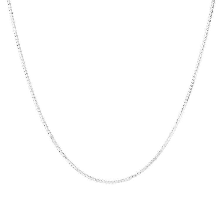 Kedja Venezia / Box Chain silver, 0.8 mm, 45 cm - Mila Silver