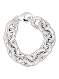 Mega Chunky Chain Armband, silver, 18 mm - Mila Silver