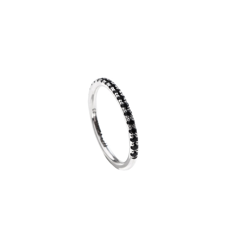 Elise Vigsel / Förlovningsring, svarta diamanter 0,27 ct - Mila Silver