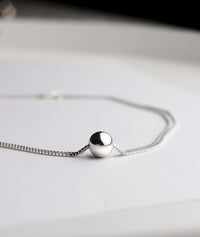 Box Chain Choker Halsband, silver - Mila Silver