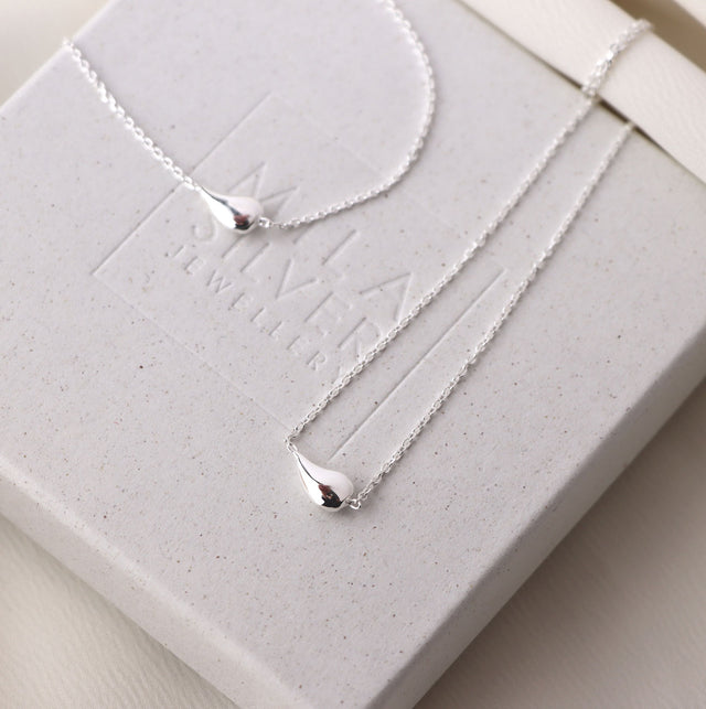 Drop Mini Silver Necklace