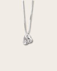 3 in One Medium Knot necklace, silver