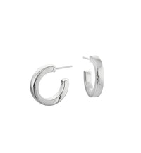 Plain Hoops Silver, straight profile