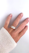 Noelle Star ring stack, diamantringar i silver