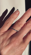 SET WEDDING / ENGAGEMENT RINGS for her & him, Black diamonds