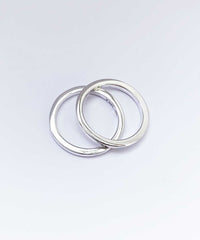 MILA COMBO Thin Silverring, Rak profil - Mila Silver