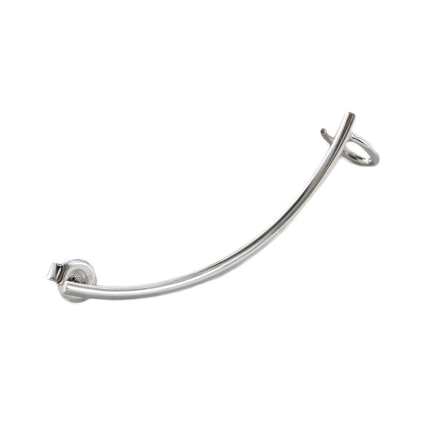 ROD BOW ear cuff silver - Mila Silver