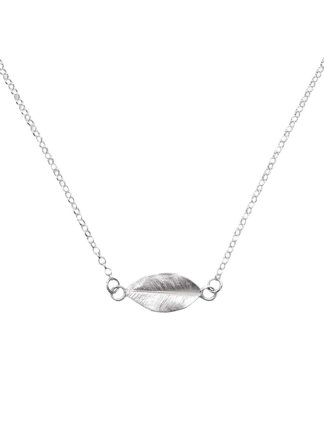 MY GARDEN Leaf halsband, silver - Mila Silver