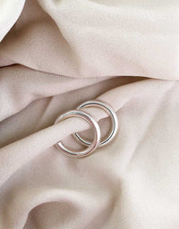 PLAIN Chunky Hoops, silver - Mila Silver